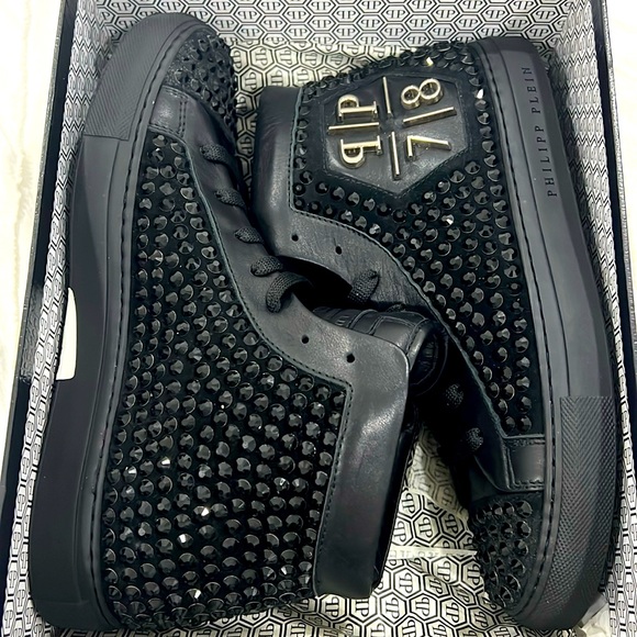 Philipp Plein | Shoes | Philipp Plein Black Rhinestone Pp78 High 